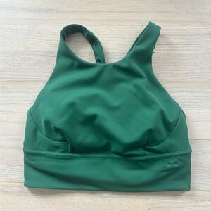Lululemon Green Sports Bra High Neck Racerback